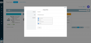 Admin - Teachers - assign role